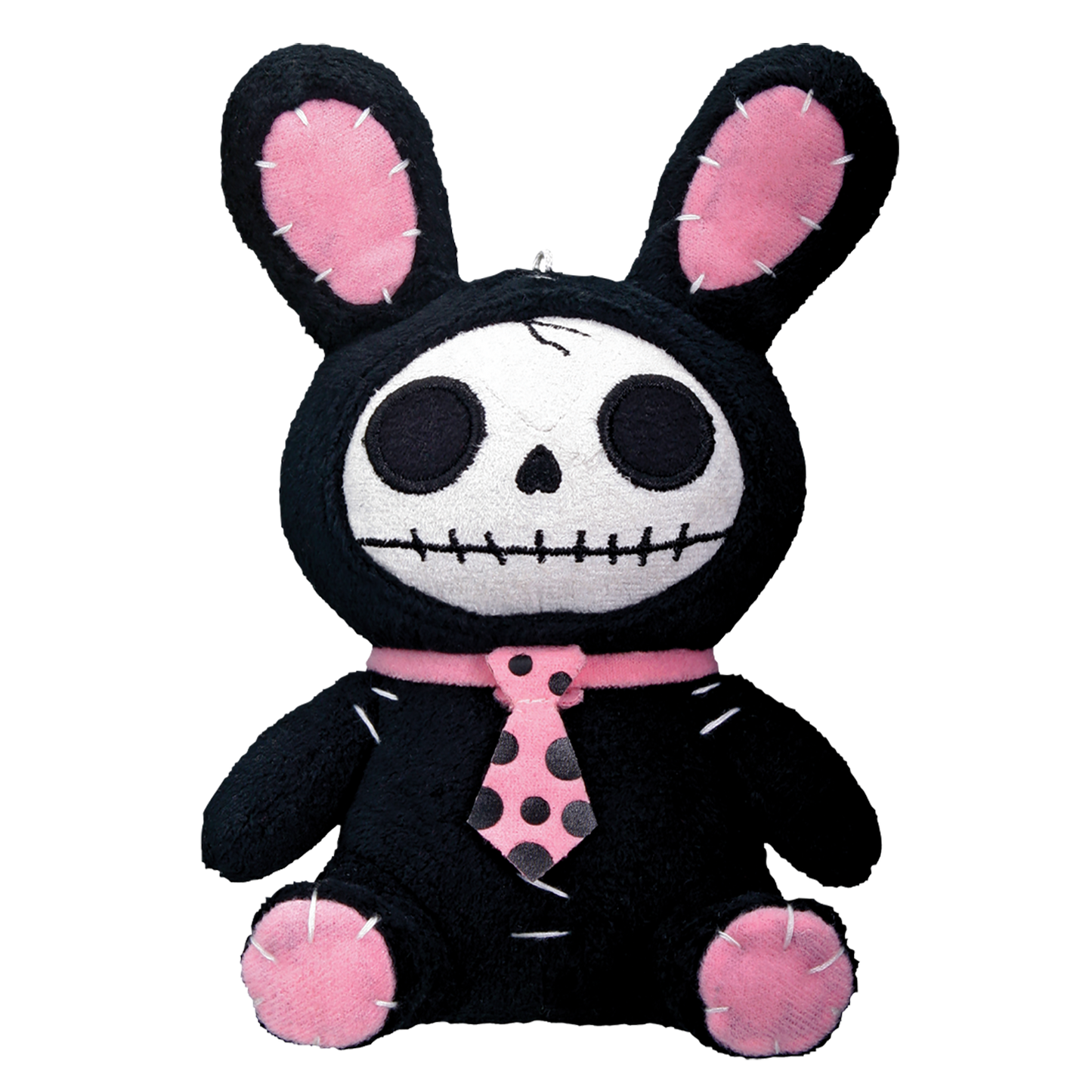 FURRYBONES-BLACK BUN-BUN SM. PLUSH, C/72
