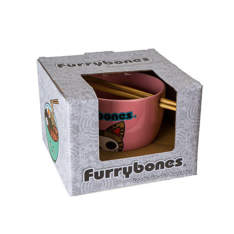 FURRYBONES MAOMAO BOWL WITH CHOPSTICKS C/24 MUST BUY 4