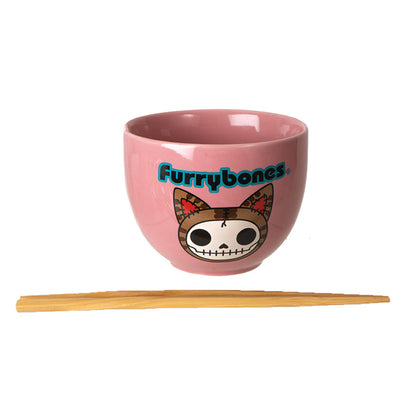 FURRYBONES MAOMAO BOWL WITH CHOPSTICKS C/24 MUST BUY 4