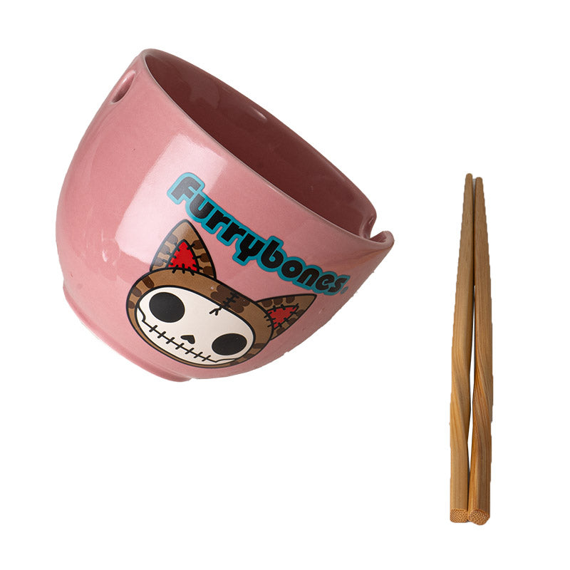 FURRYBONES MAOMAO BOWL WITH CHOPSTICKS C/24 MUST BUY 4