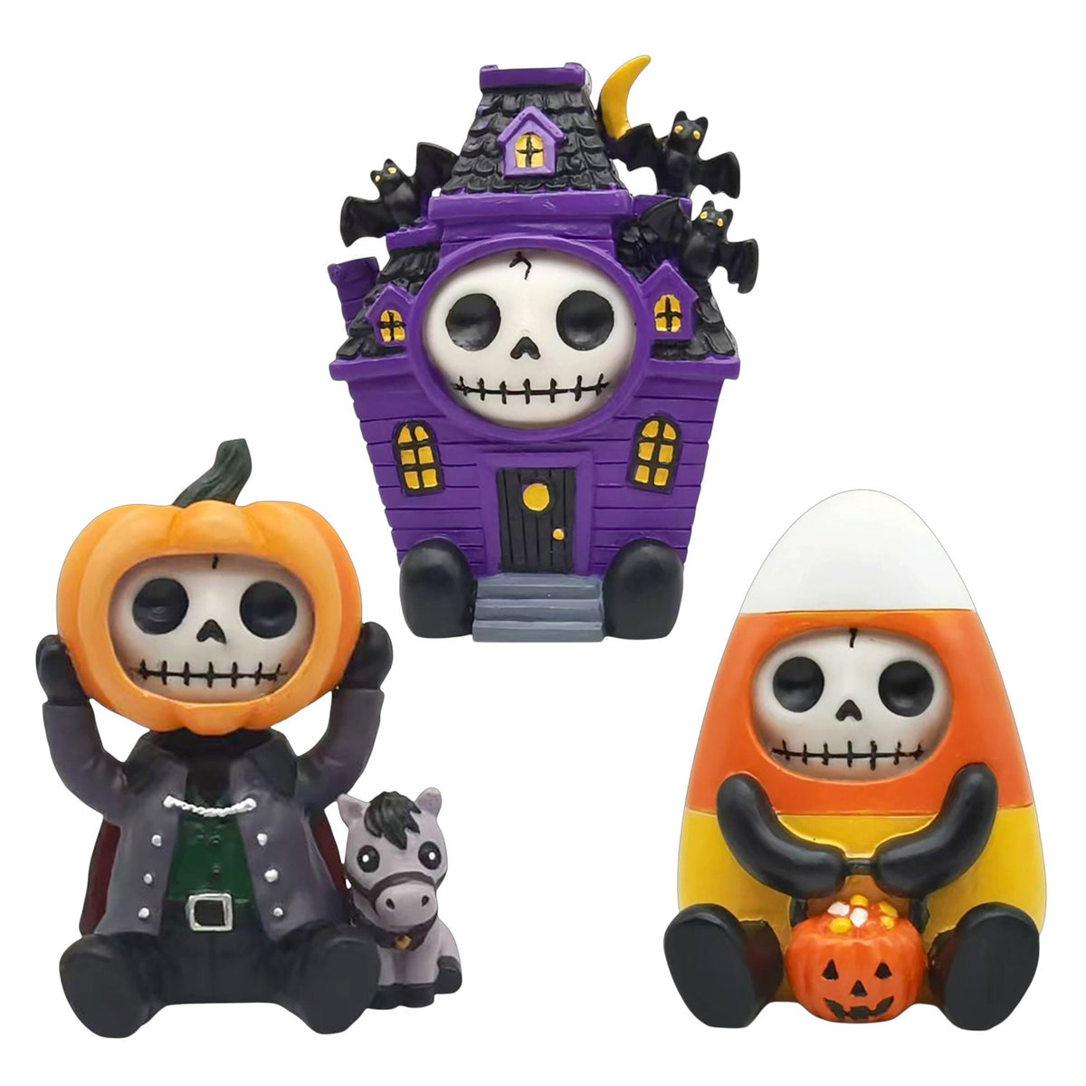 Halloween Trio Figurine Set by Furrybones